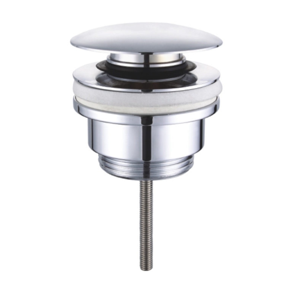 JTP Grosvenor Cross Chrome Universal Click-Clack Basin Waste Cut Out